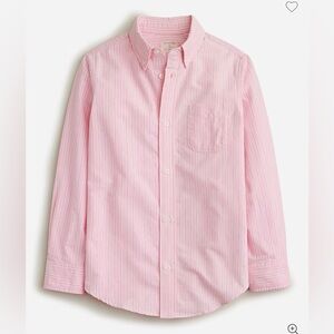 NWOT | J.Crew Crewcuts Oxford Shirt | Pink & White Stripe | Boys 12
